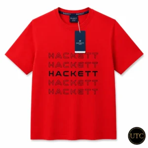 Hackett London Men's Premium Red Logo T-Shirt 👕 | Soft Cotton Crew Neck | 🇬🇧 Luxury British Style | 🇨🇦 Fast Shipping