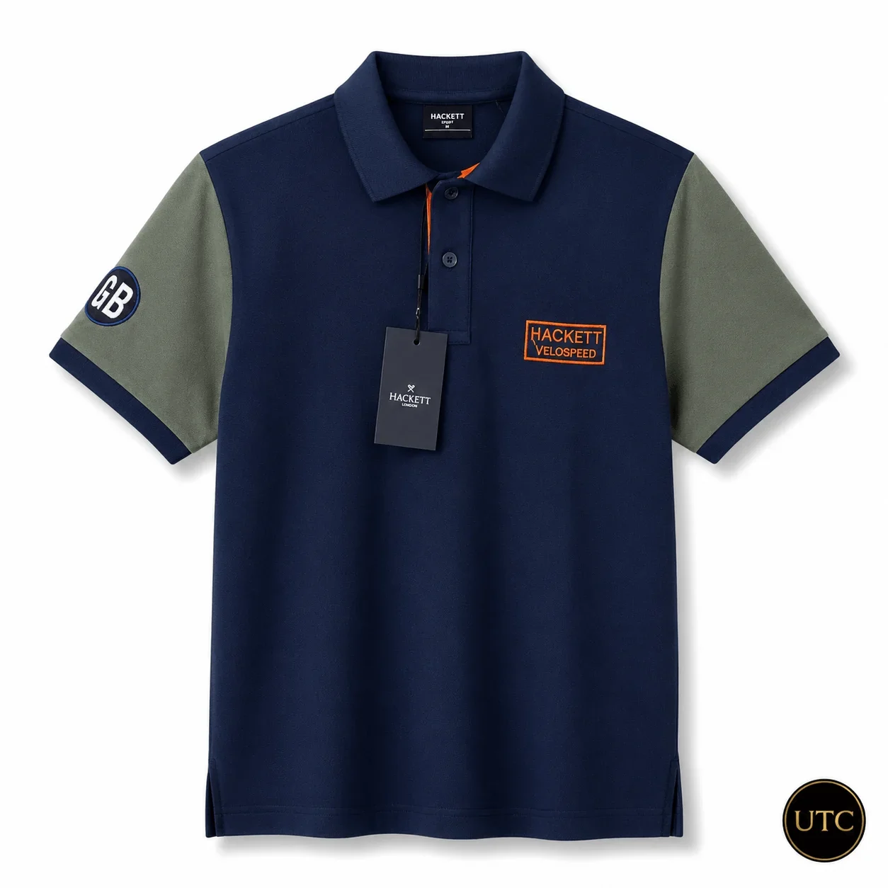 Hackett London Velospeed Men's Premium Polo Shirt πβ¨ | Navy Blue Performance Cotton | 100% Authentic