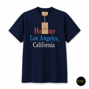 Hollister Men's Premium Los Angeles California Graphic T-Shirt 👕 | 100% Authentic | Soft Cotton Casual Tee