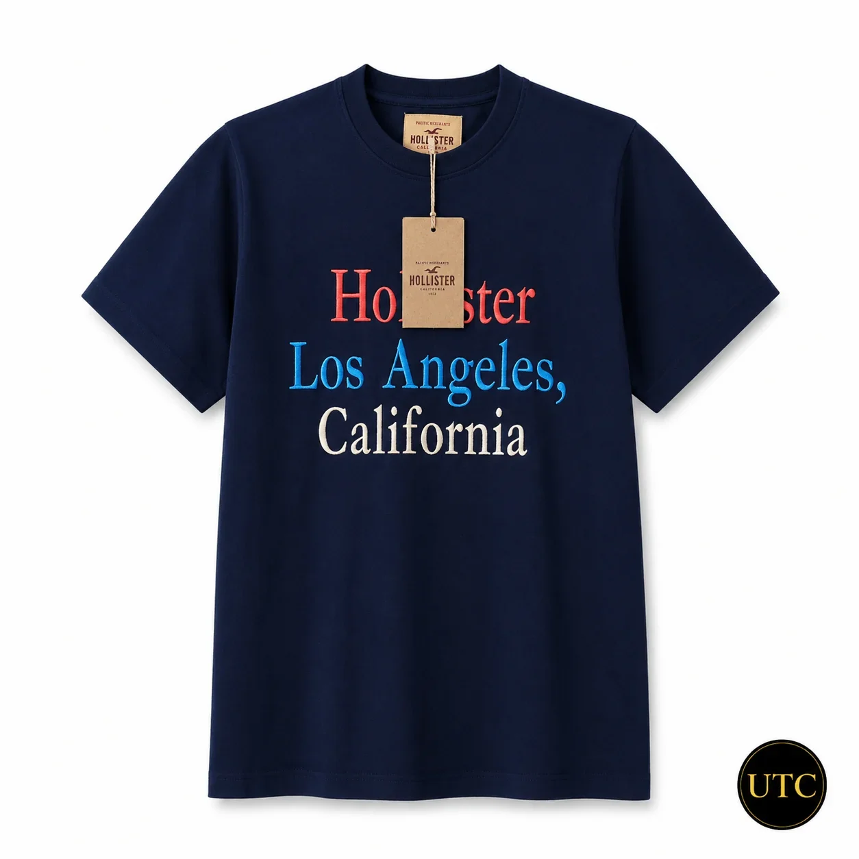 Hollister Men's Premium Los Angeles California Graphic T-Shirt π | 100% Authentic | Soft Cotton Casual Tee