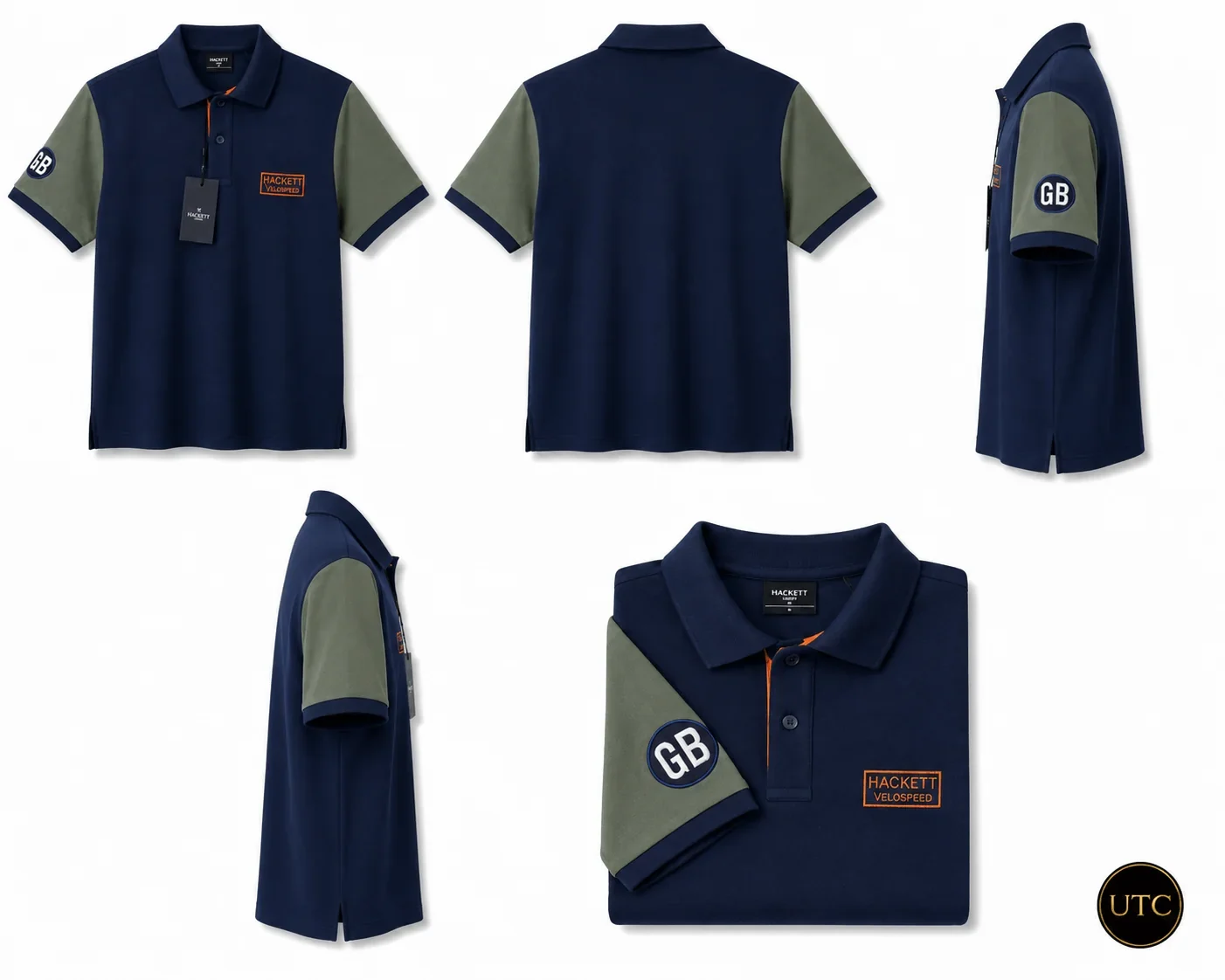 Hackett London Velospeed Men's Premium Polo Shirt ๐โจ | Navy Blue Performance Cotton | 100% Authentic - Image 5