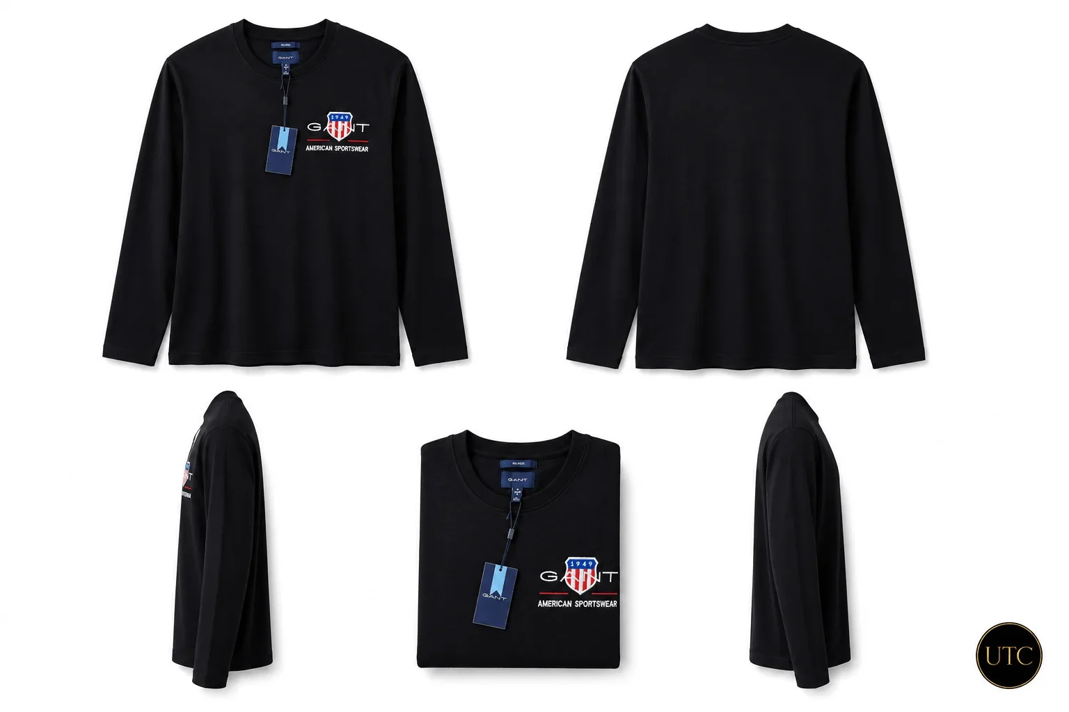 GANT Men's Premium Long Sleeve T-Shirt ๐โจ | 100% Authentic | Classic American Sportswear - Image 2