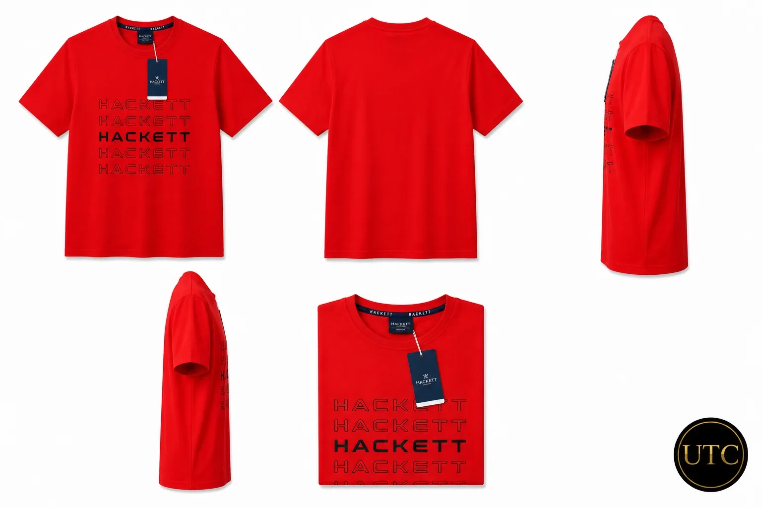 Hackett London Men's Premium Red Logo T-Shirt π | Soft Cotton Crew Neck | π¬π§ Luxury British Style | π¨π¦ Fast Shipping - Image 2