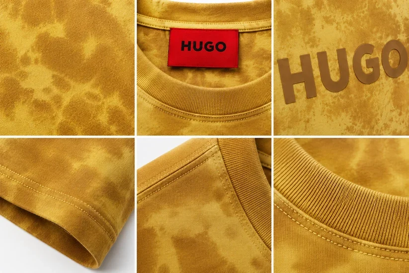 UGO Men's Premium Tie-Dye Logo T-Shirt ๐ฅ | Soft Cotton Crew Neck | Modern Casual Wear - Image 8