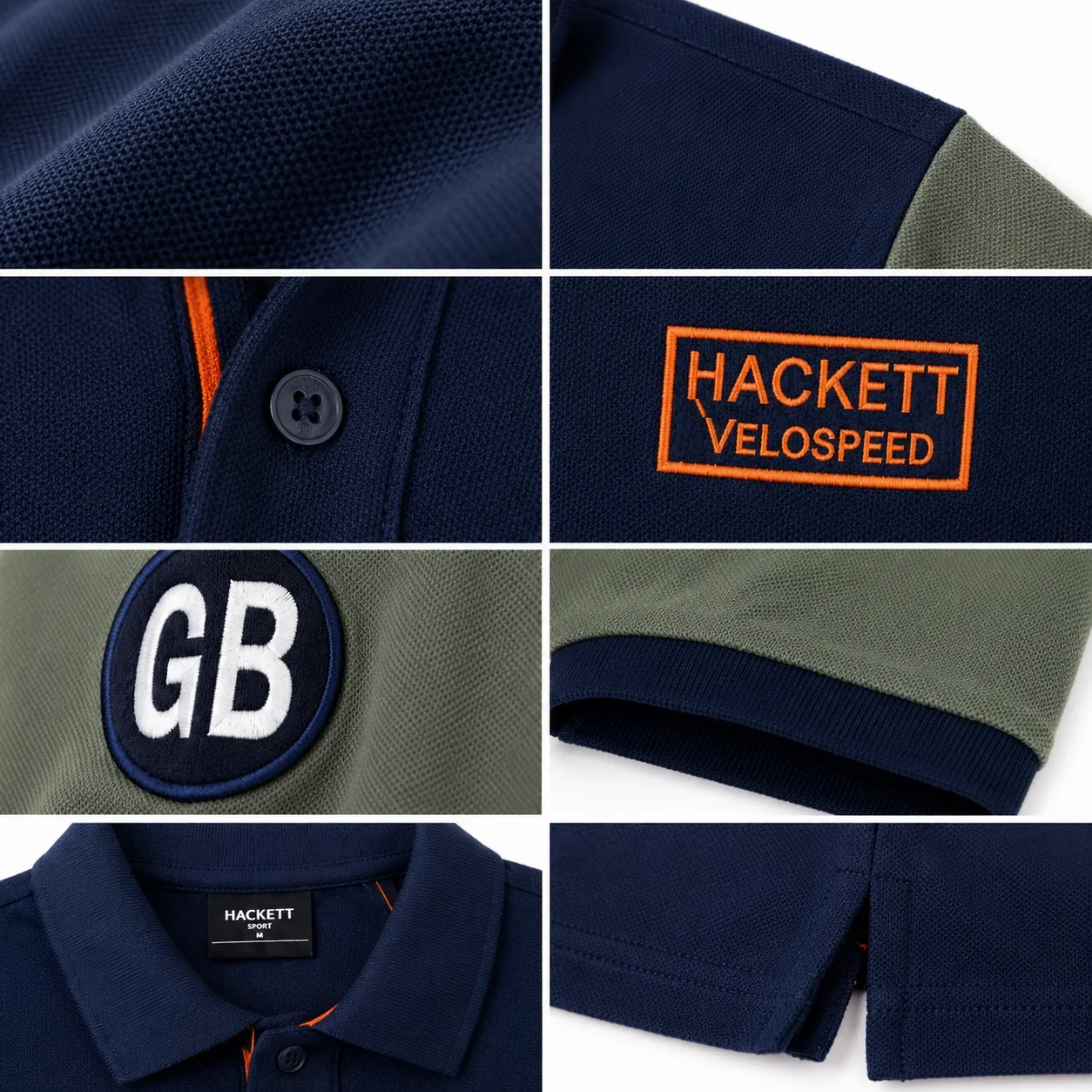 Hackett London Velospeed Men's Premium Polo Shirt ๐โจ | Navy Blue Performance Cotton | 100% Authentic - Image 6