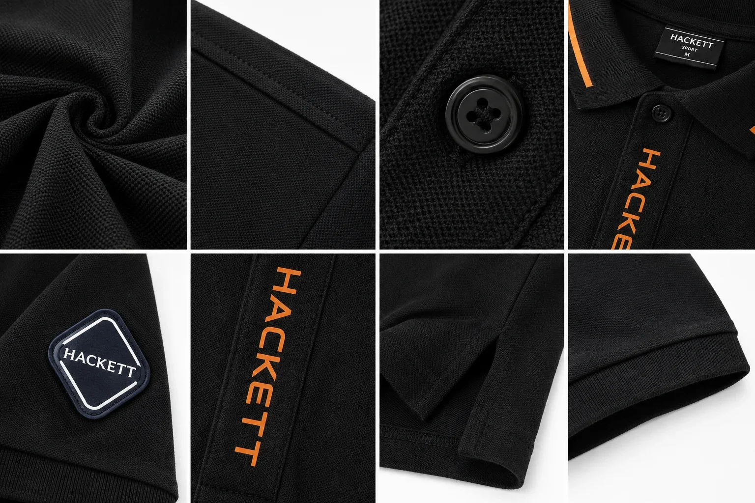 Hackett London Men's Premium Black Polo Shirt ๐โจ | Luxury Cotton | Smart Casual - Image 6