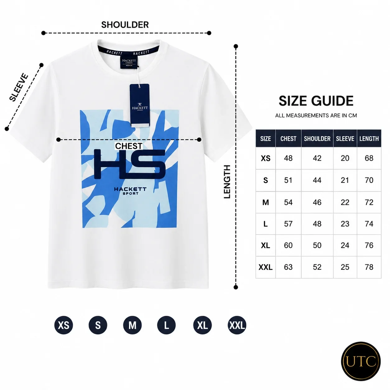 Hackett London Men's Premium White Graphic T-Shirt ๐ | Soft Cotton Crew Neck | ๐ฌ๐ง Luxury British Style | ๐จ๐ฆ Fast Shipping - Image 9