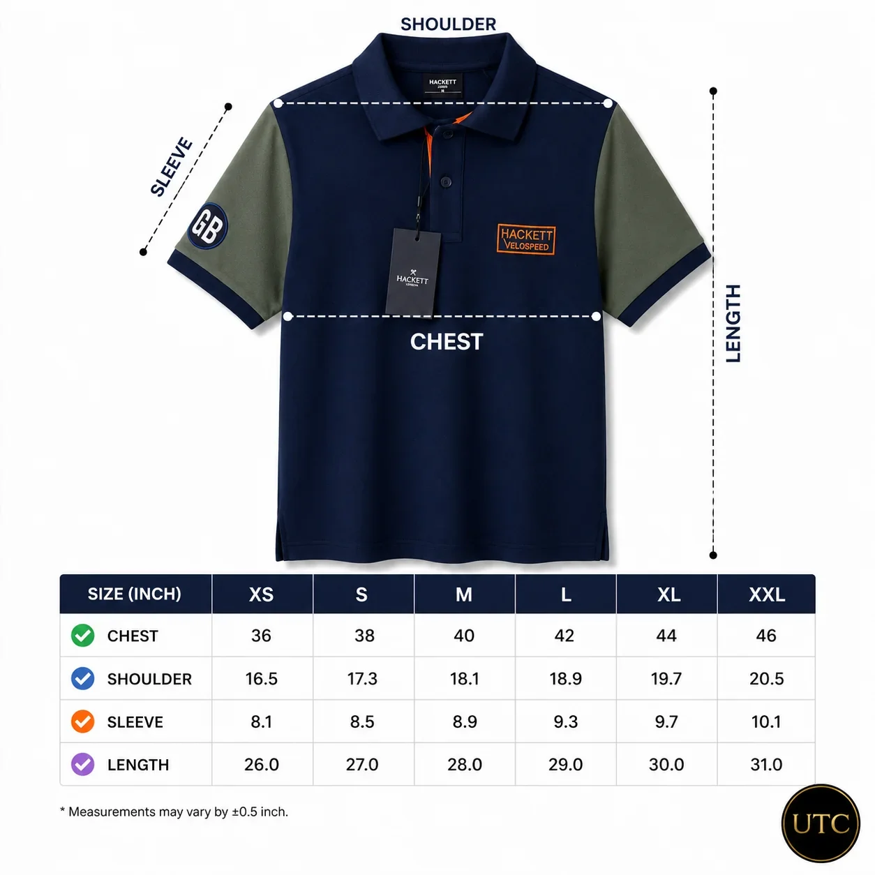 Hackett London Velospeed Men's Premium Polo Shirt ๐โจ | Navy Blue Performance Cotton | 100% Authentic - Image 10