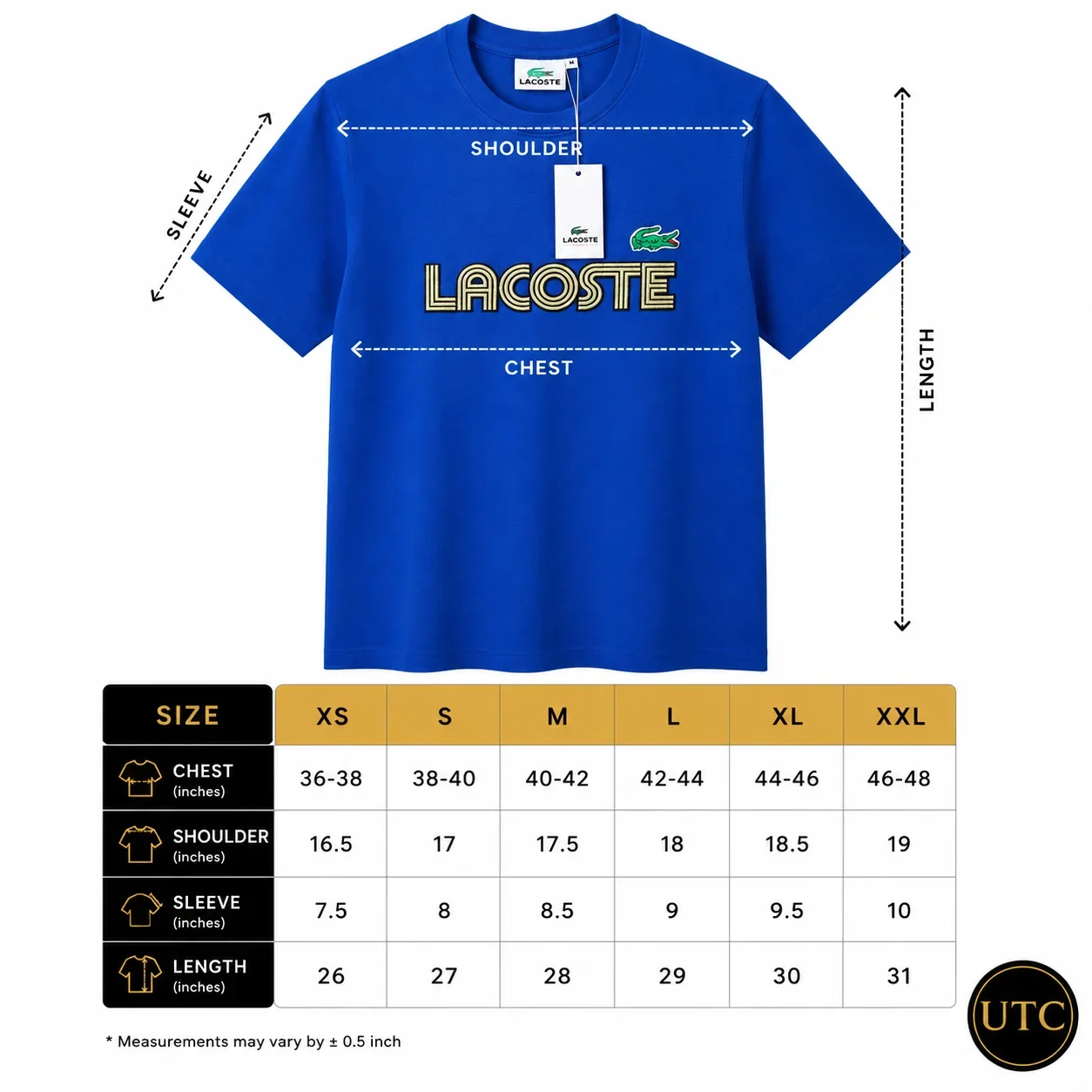 Lacoste Men's Premium Royal Blue Logo T-Shirt π | 100% Cotton Crew Neck | Luxury Everyday Wear | π¨π¦ Fast Shipping - Image 9