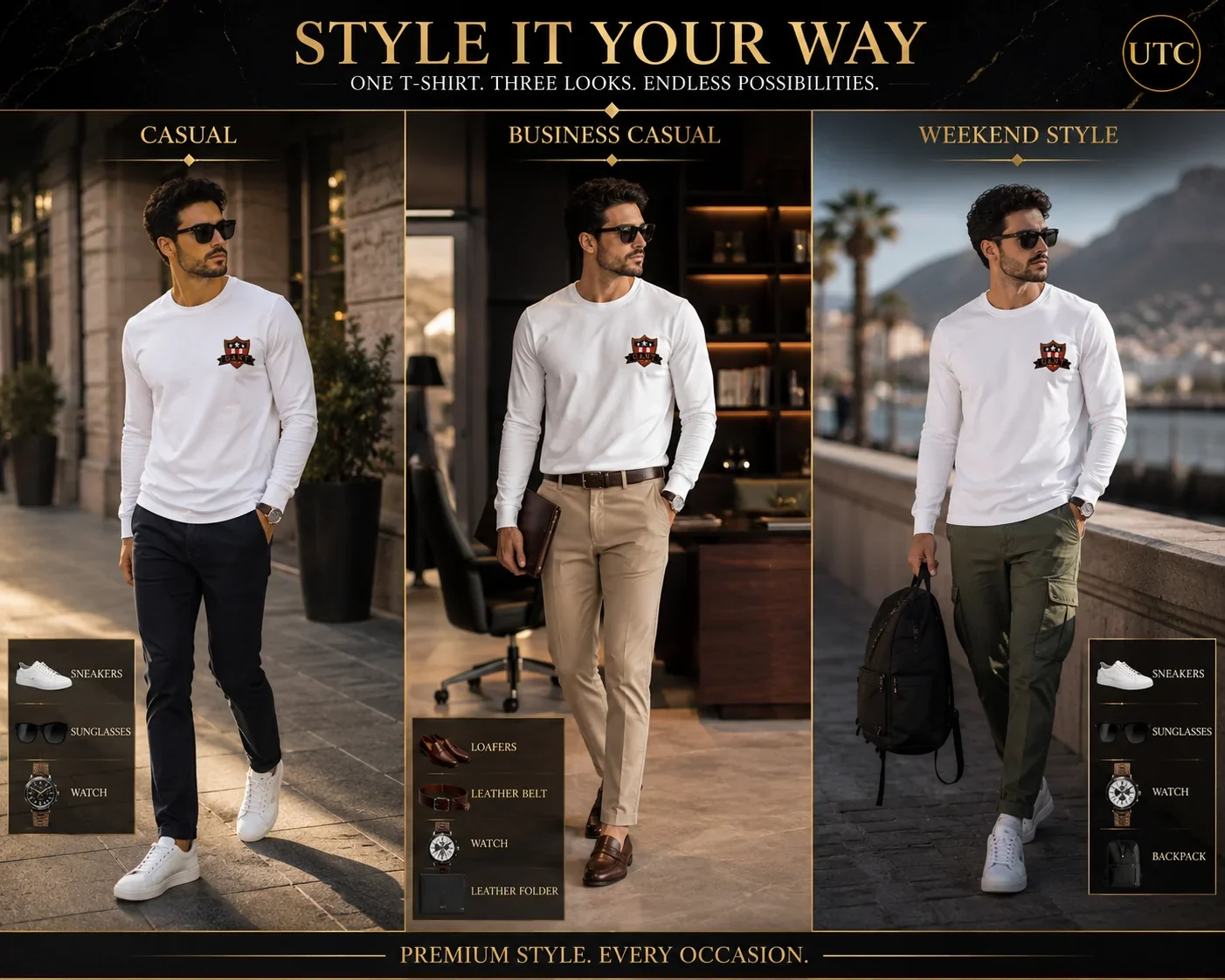 GANT Men's Premium White Long Sleeve T-Shirt ๐ | 100% Soft Cotton Crew Neck | Classic Everyday Luxury - Image 8