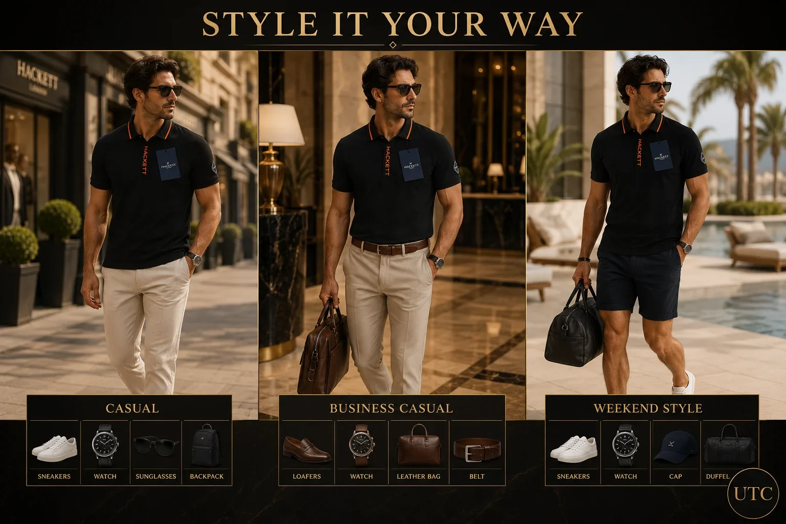 Hackett London Men's Premium Black Polo Shirt ๐โจ | Luxury Cotton | Smart Casual - Image 8
