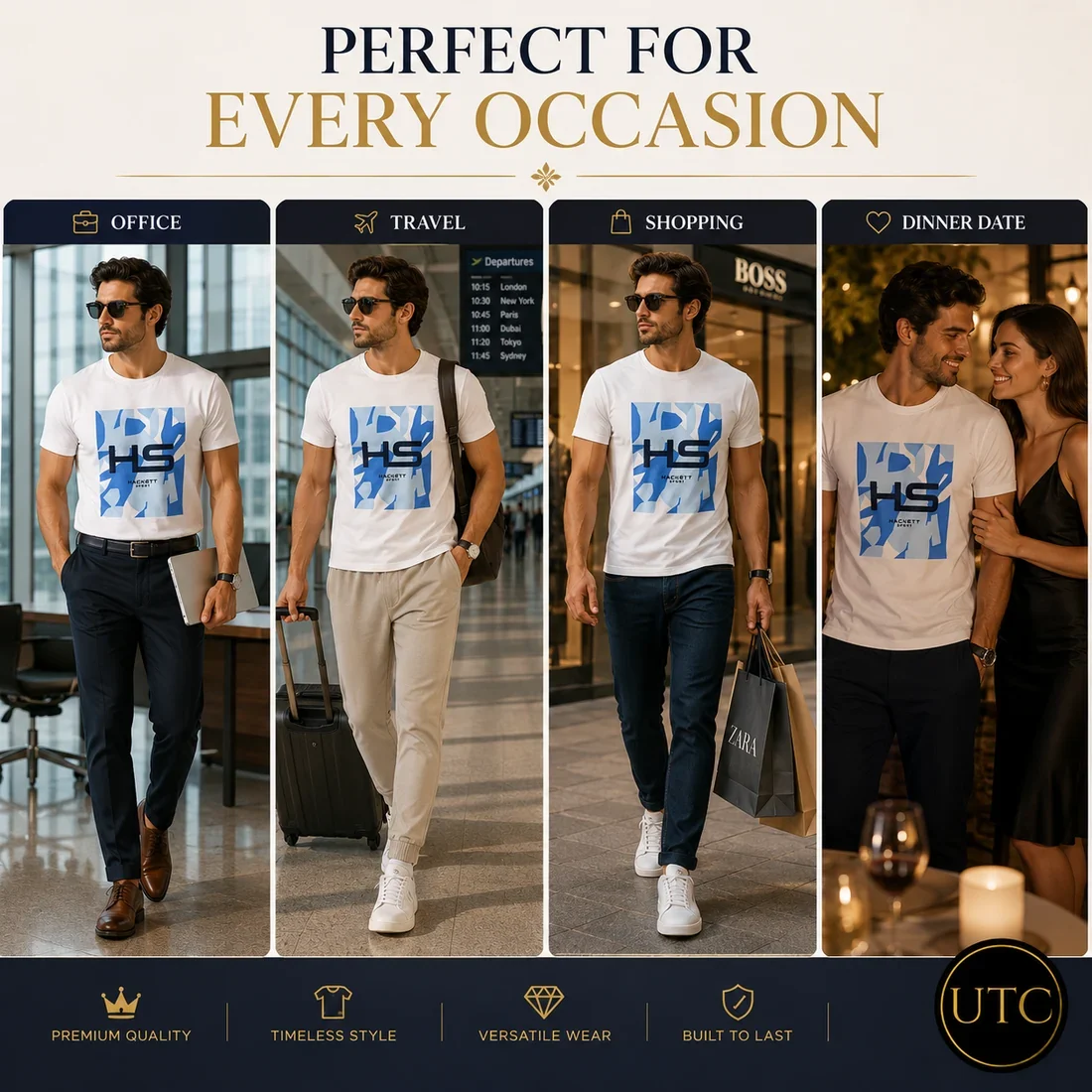 Hackett London Men's Premium White Graphic T-Shirt ๐ | Soft Cotton Crew Neck | ๐ฌ๐ง Luxury British Style | ๐จ๐ฆ Fast Shipping - Image 12