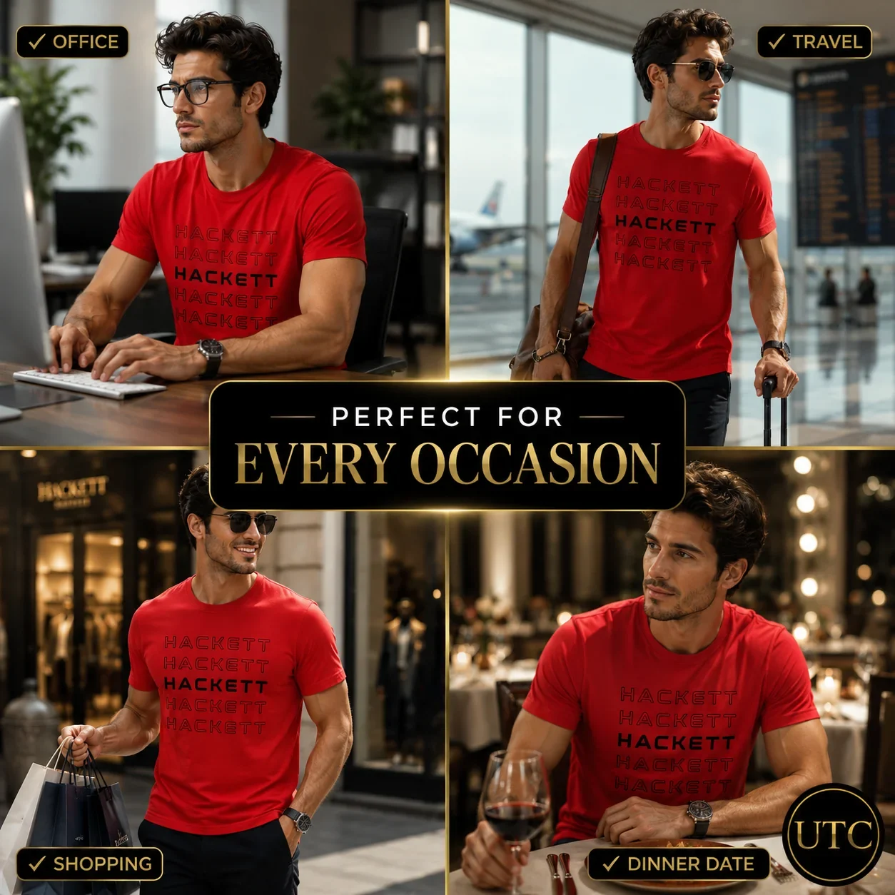 Hackett London Men's Premium Red Logo T-Shirt π | Soft Cotton Crew Neck | π¬π§ Luxury British Style | π¨π¦ Fast Shipping - Image 10
