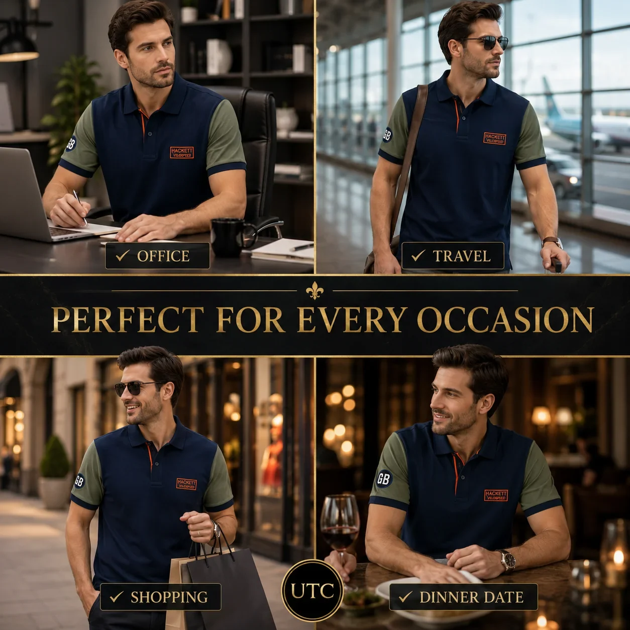 Hackett London Velospeed Men's Premium Polo Shirt ๐โจ | Navy Blue Performance Cotton | 100% Authentic - Image 9