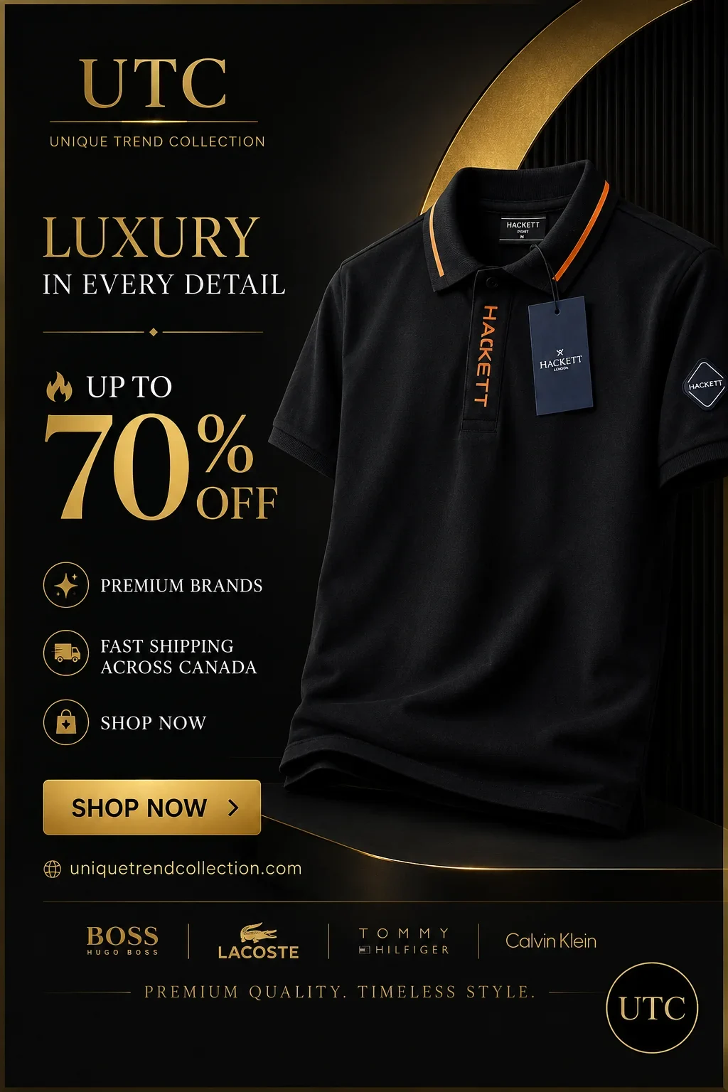 Hackett London Men's Premium Black Polo Shirt ๐โจ | Luxury Cotton | Smart Casual - Image 9