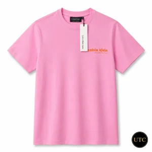 Calvin Klein Jeans Premium Pink Logo T-Shirt 👕 | 100% Authentic 💎 Soft Cotton Crew Neck | Luxury Everyday Style 🔥