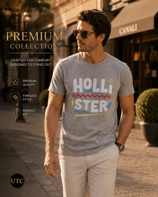 Hollister Men's Premium Graphic T-Shirt ๐ | Soft Cotton Crew Neck | Casual Everyday Style | 100% Authentic - Image 10