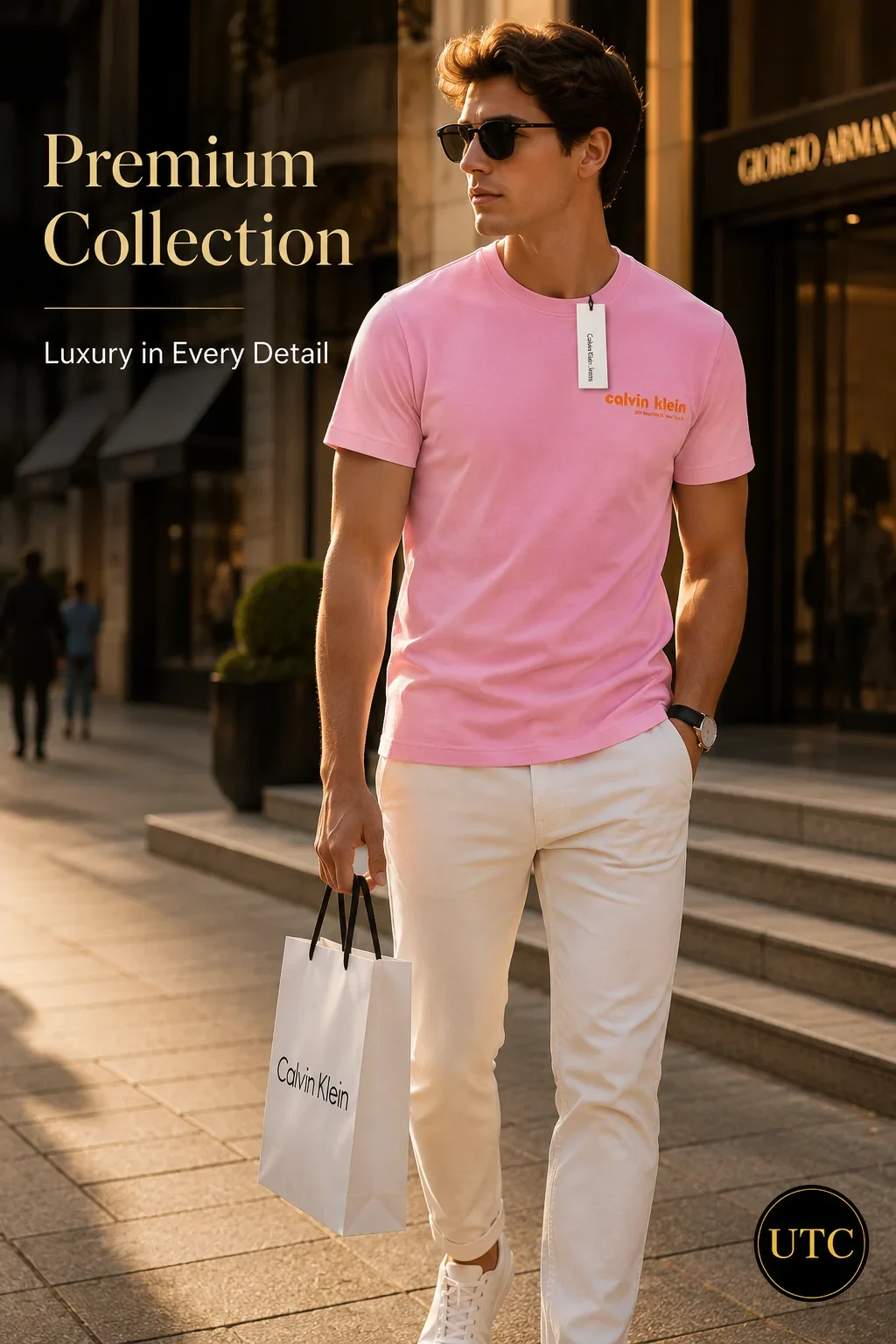 Calvin Klein Jeans Premium Pink Logo T-Shirt ๐ | 100% Authentic ๐ Soft Cotton Crew Neck | Luxury Everyday Style ๐ฅ - Image 11