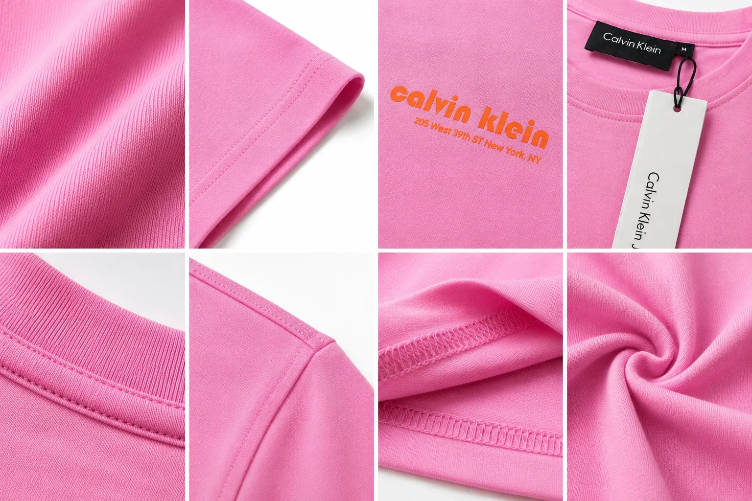Calvin Klein Jeans Premium Pink Logo T-Shirt ๐ | 100% Authentic ๐ Soft Cotton Crew Neck | Luxury Everyday Style ๐ฅ - Image 12