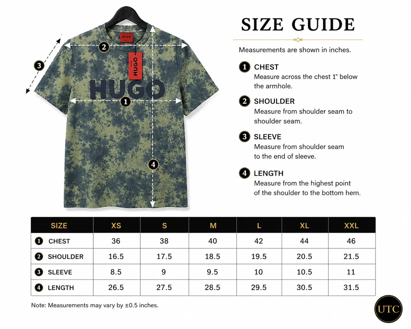 HUGO Men's Premium Tie-Dye Logo T-Shirt π | Soft Cotton | Modern Luxury | π¨π¦ Fast Shipping - Image 4