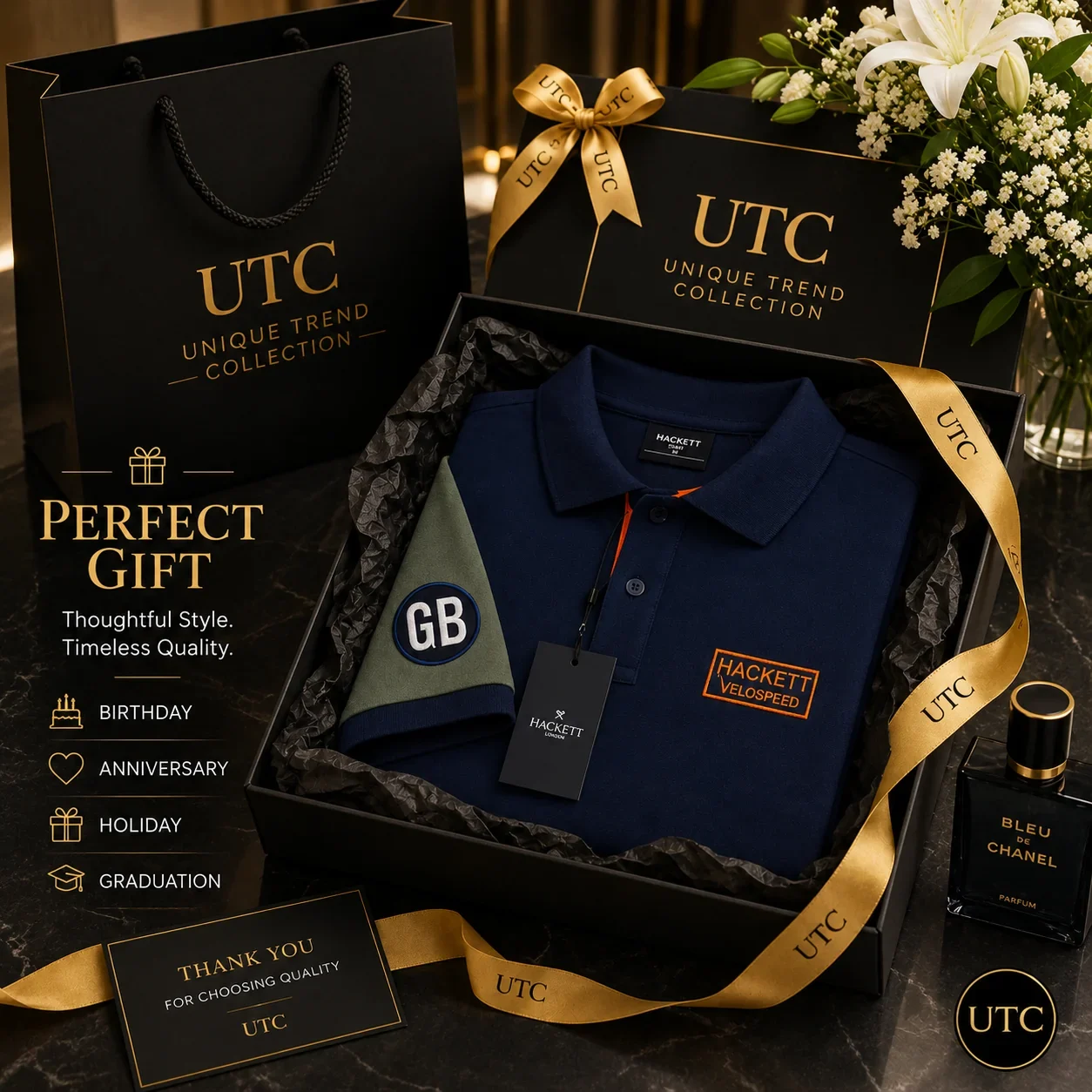 Hackett London Velospeed Men's Premium Polo Shirt ๐โจ | Navy Blue Performance Cotton | 100% Authentic - Image 8