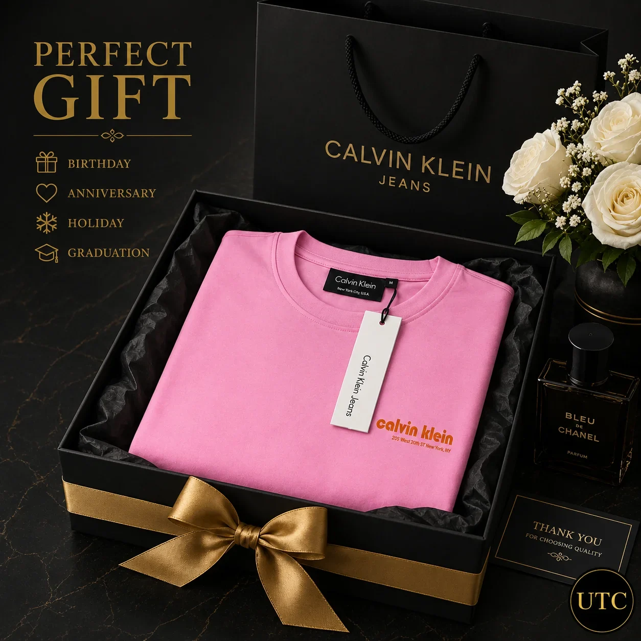 Calvin Klein Jeans Premium Pink Logo T-Shirt ๐ | 100% Authentic ๐ Soft Cotton Crew Neck | Luxury Everyday Style ๐ฅ - Image 8